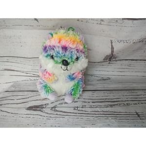 Rainbow Hamster hedgehog stuffed animal plush 7 inch